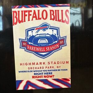 Buffalo Bills Farewell Season magnet 5x7